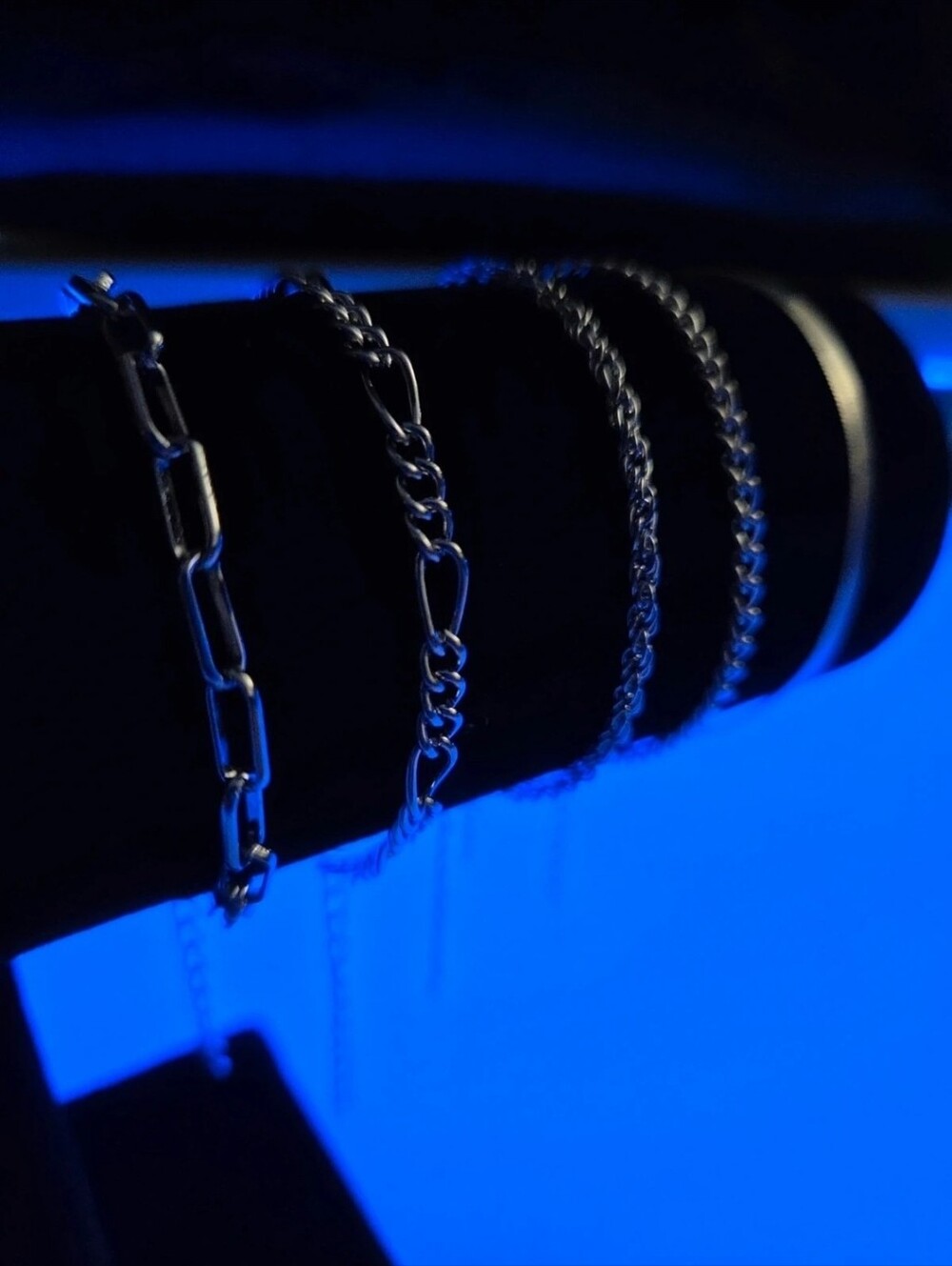5 Pc Silver Toned Bracelet Stack/Set.